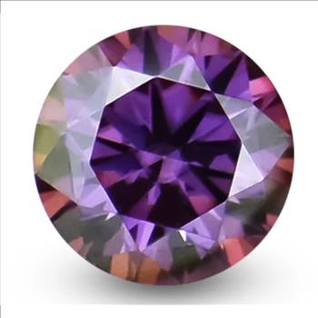 Moissanite Unmounted 2.0ct Amethyst Round Stone