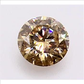 Moissanite Unmounted 5.0ct Champagne Round Stone