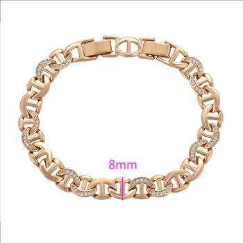 8.0mm 14K Gold Plated Bracelet
