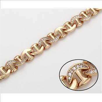 8.0mm 14K Gold Plated Bracelet