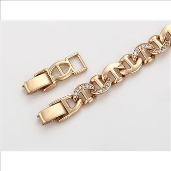 8.0mm 14K Gold Plated Bracelet