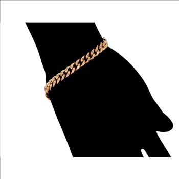 Cuban Link 7.0mm 14K Gold Plated Bracelet