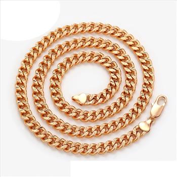 Cuban Link 7.0mm 18K Gold Plated Necklace