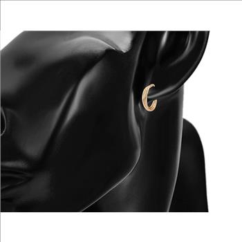 32.0mm 18K Gold Plated Triple Hoop Earrings