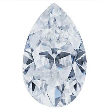 Moissanite Unmounted 4.0ct Pear Cut Stone