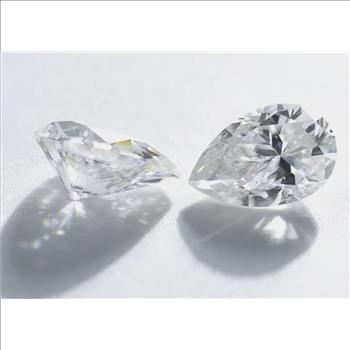Moissanite Unmounted 4.0ct Pear Cut Stone
