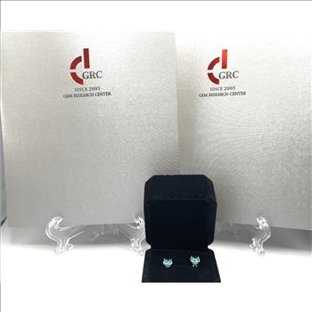 Lab Grown Parabia 1.85ct Stud Earrings