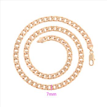 Cuban Link 7.0mm 14K Gold Plated Necklace