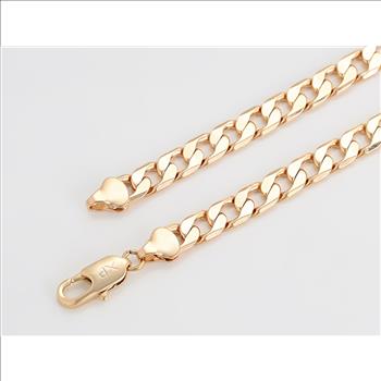 Cuban Link 7.0mm 14K Gold Plated Necklace