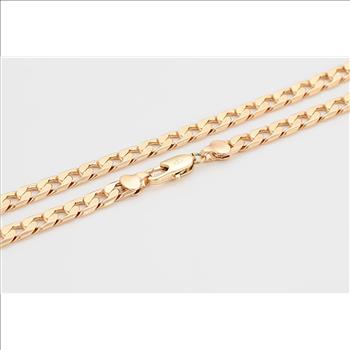 Cuban Link 7.0mm 14K Gold Plated Necklace