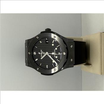 Hublot Classic Fusion, Ceramic & Carbon Fiber, 45mm, 511.CM.1770.RX, Carbon Fiber Dial, Complete Set 2018
