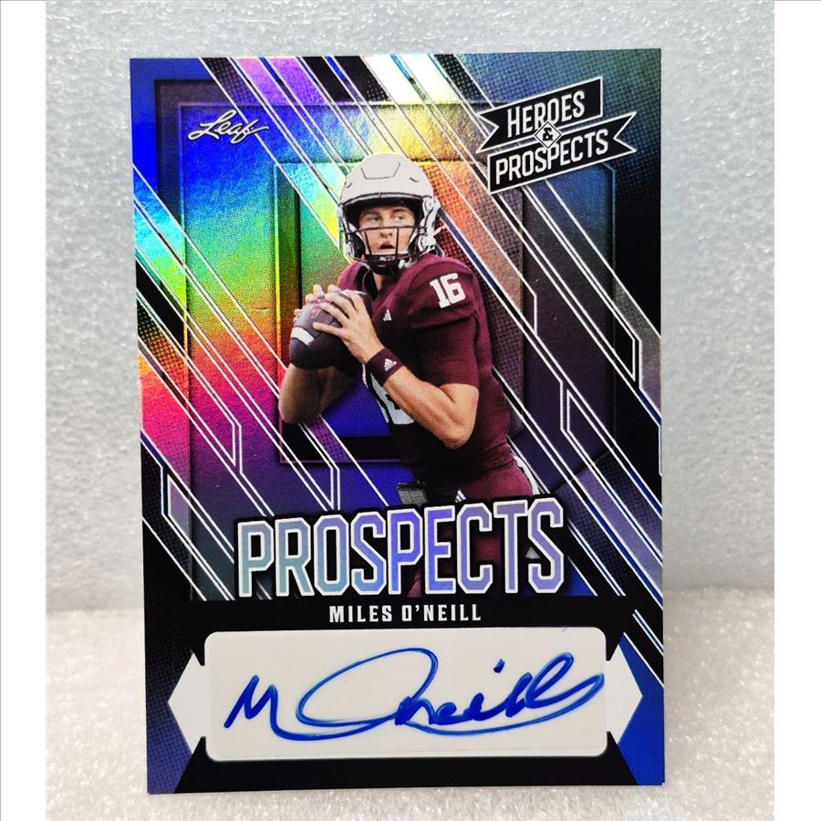 2024 Leaf Heroes & Prospects Miles O’Neill RC BLUE Auto 22/49 SP Texas A&M