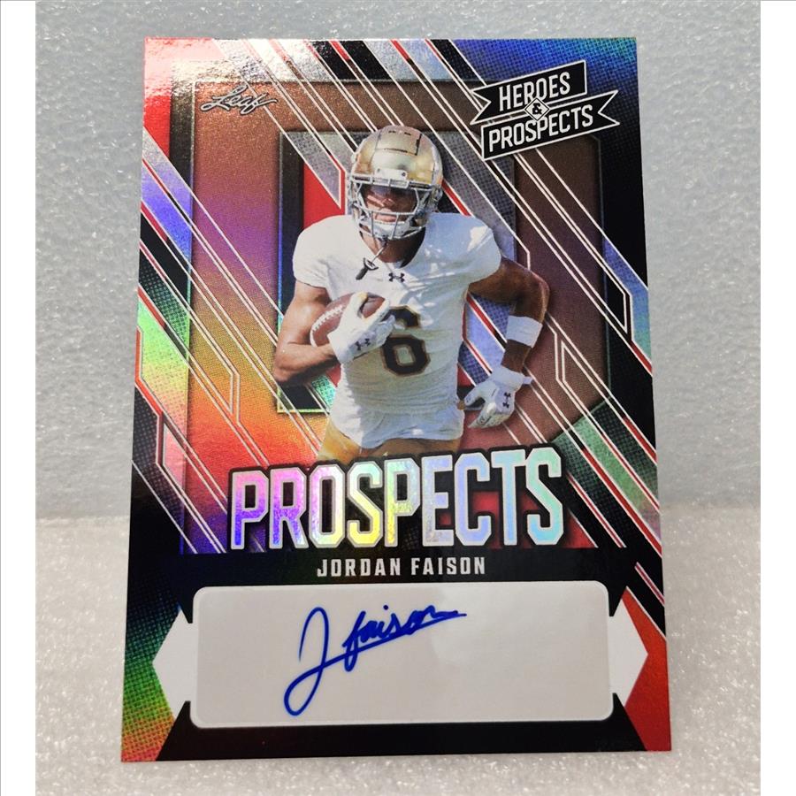 Jordan Faison 2024 Leaf Heroes & Prospects #AP-JF2 Bronze 3/15 Rookie ND