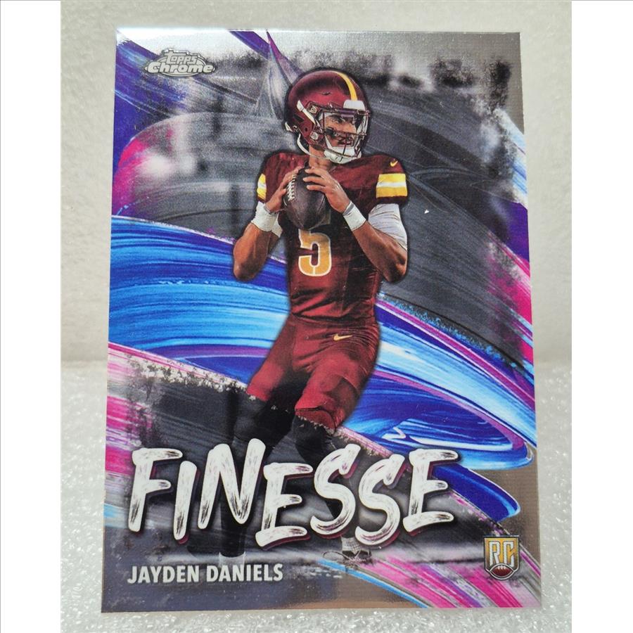 2024 TOPPS CHROME NFL Jayden Daniels RC Finesse #F-3 Rookie Sp Commanders