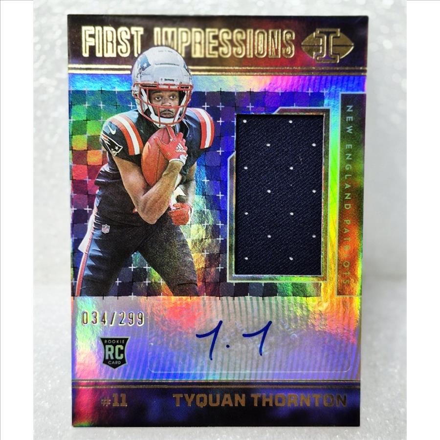 2022 Illusions TYQUAN THORTON First Impressions RC Auto Patch #133  034/299