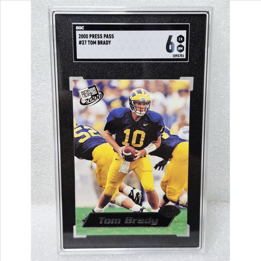 2000 Press Pass #37 TOM BRADY RC Rookie PATRIOTS! SGC 6 EX-NM GOAT MVP