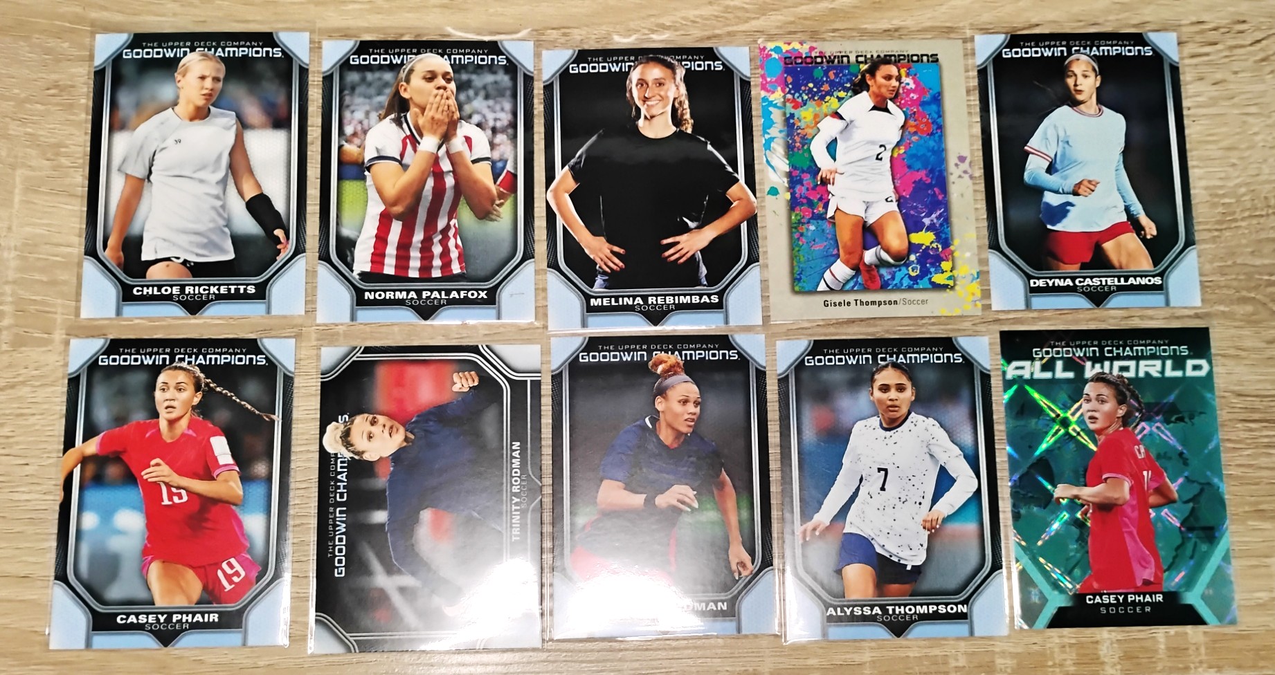Upper Deck Goodwin Champions Womans Soccer Lot of 10 Cards