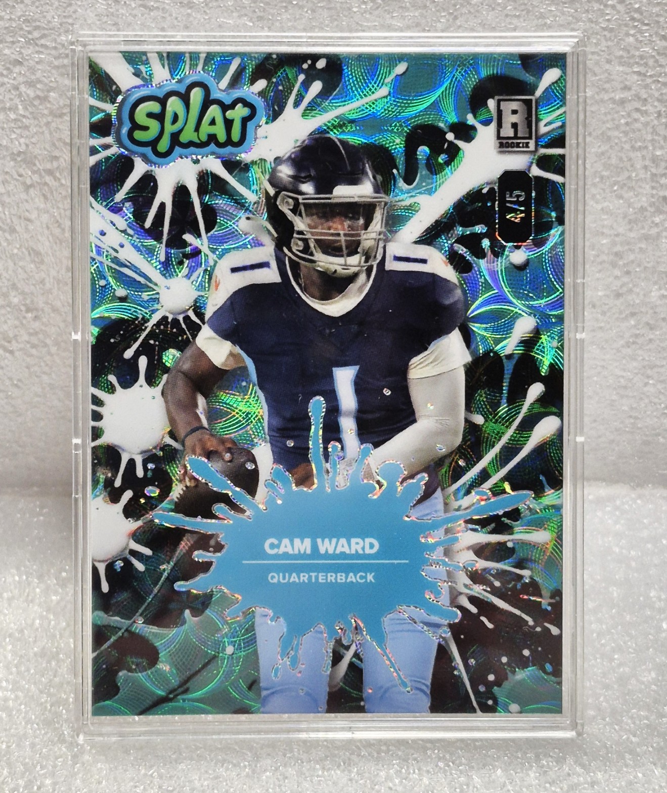 2025 Wildcard Splat Cam Ward 4/5 SBTEA05-CW Teal Pulsar Titans