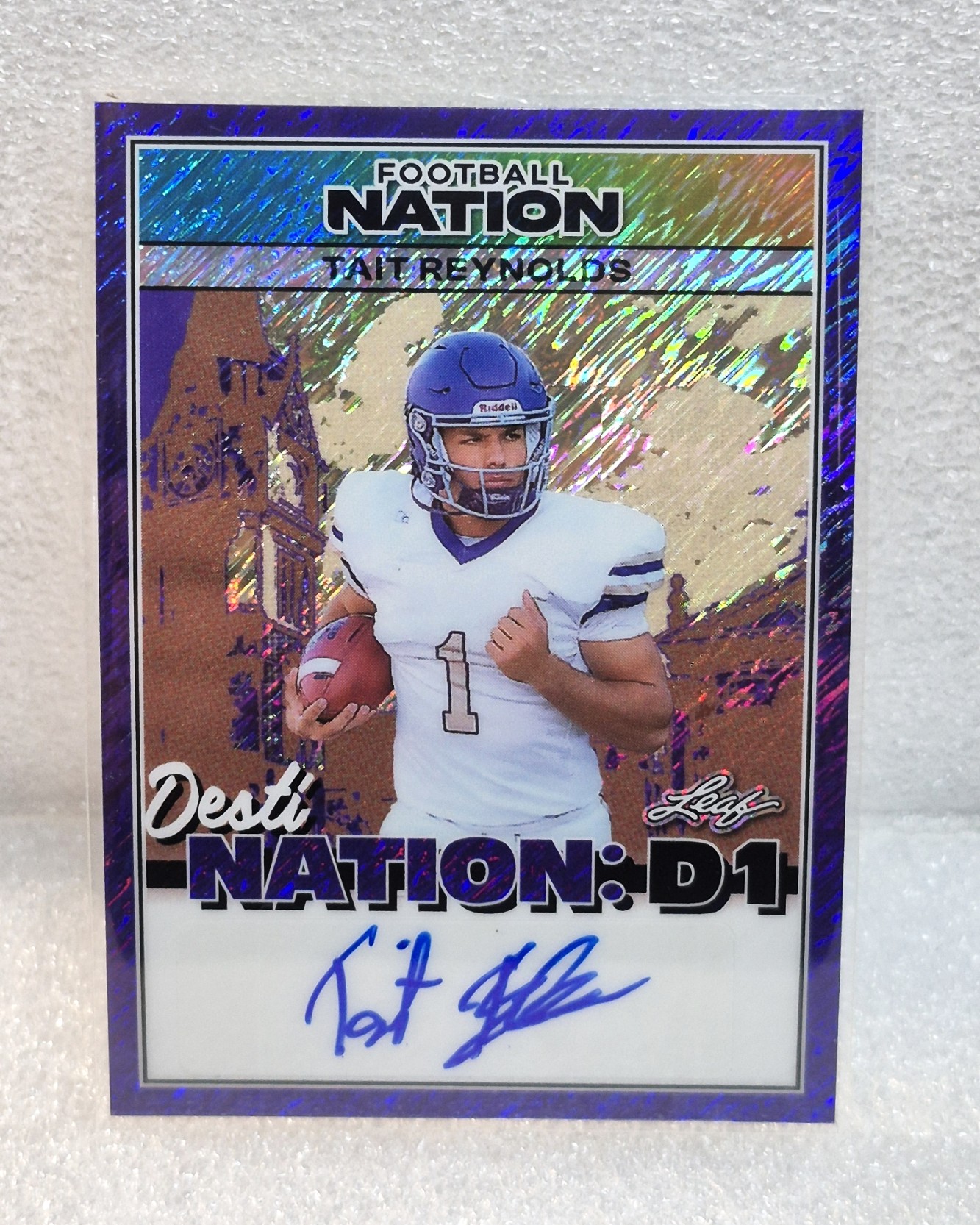 2025 Leaf Nation Desti-Nation: D1 Autograph Shimer #D1A-TR1 Tait Reynolds #D 8/8