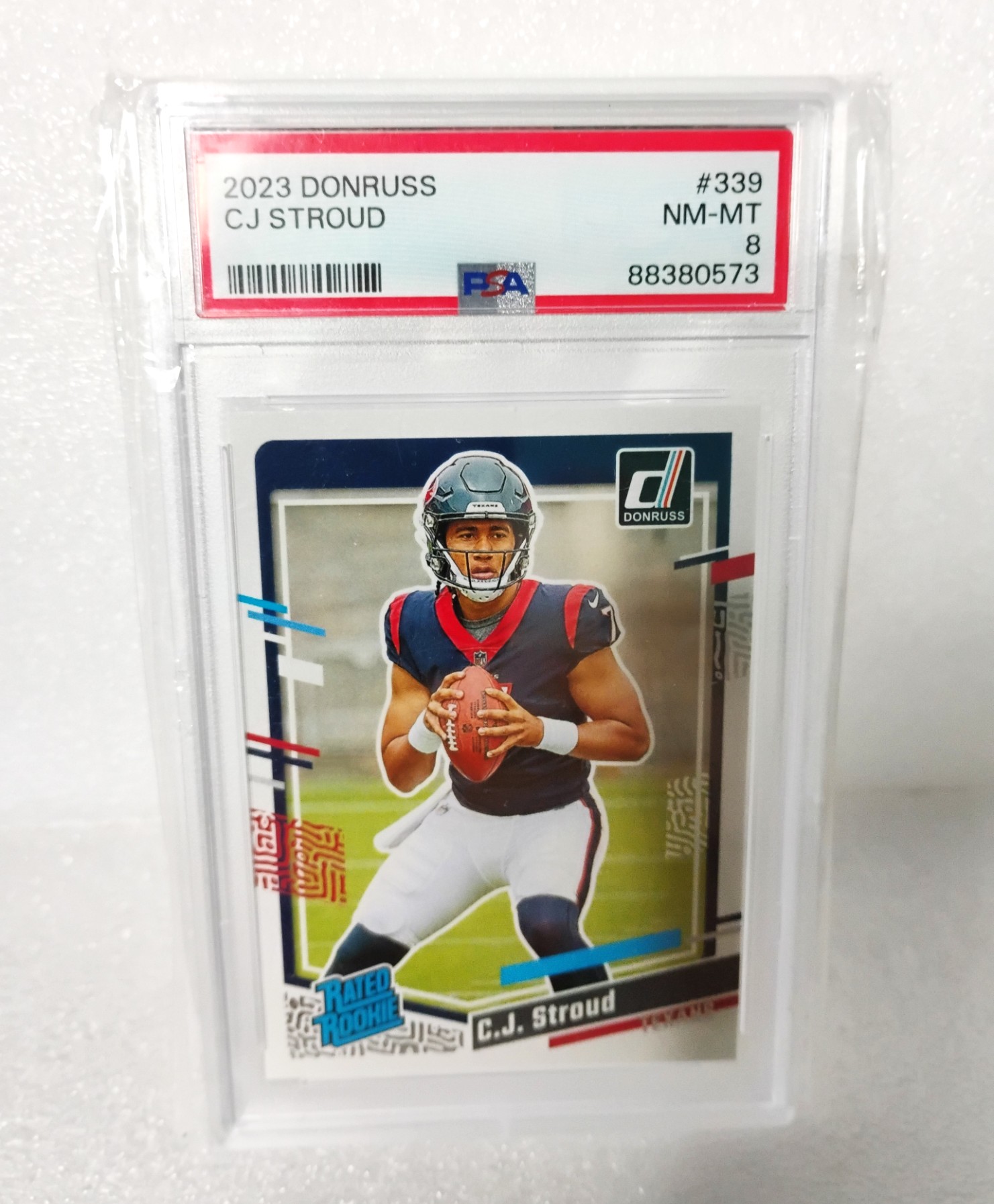2023 Panini Donruss - Rated Rookie #339 C.J. Stroud (RC) PSA 8 Texans
