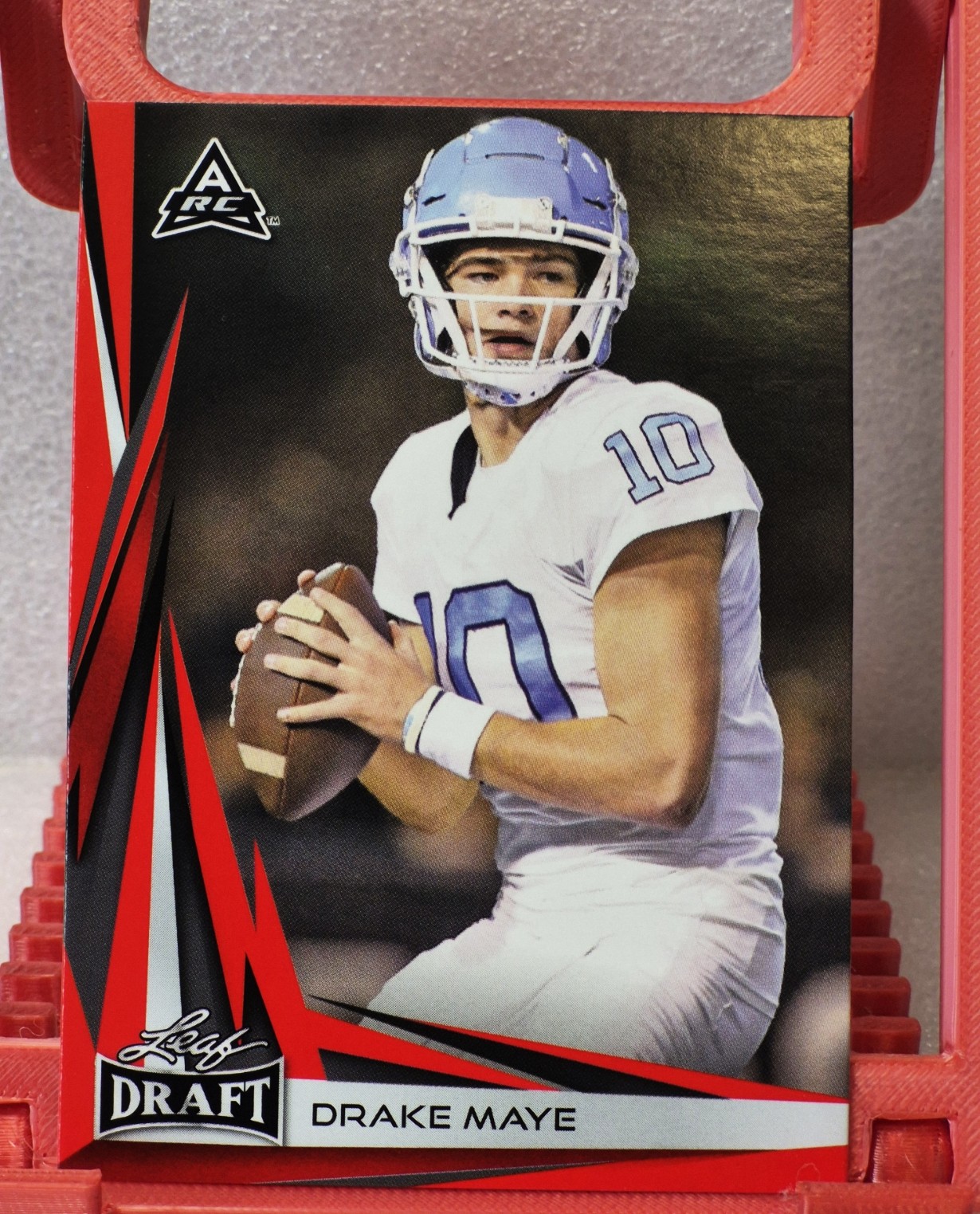 2023 Leaf Draft - V2 Drake Maye #B2-4 Red (RC)