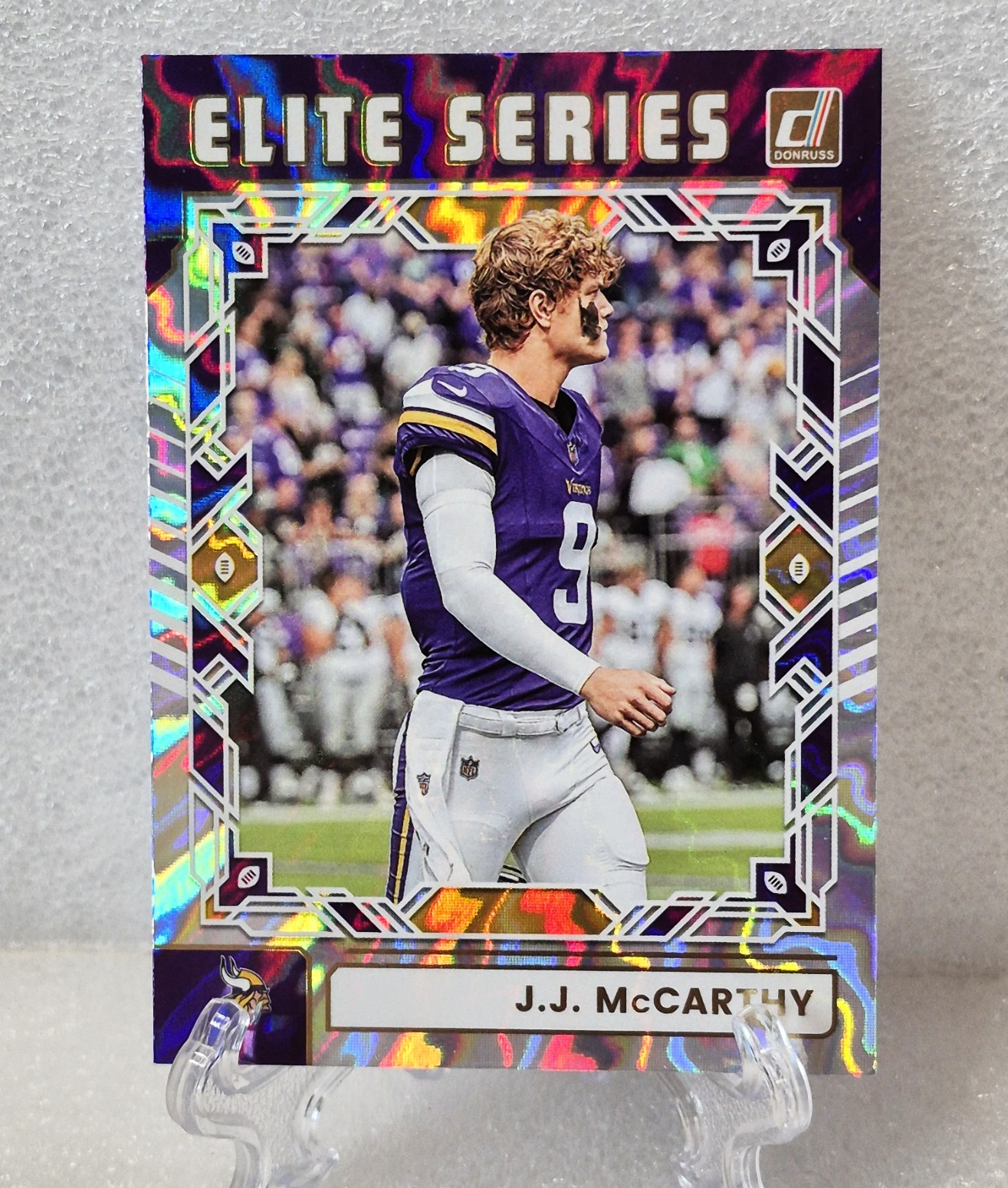 Panini Donruss The Elite Series J.J. McCarthy TES-JMC 2025 Vikings Football Card