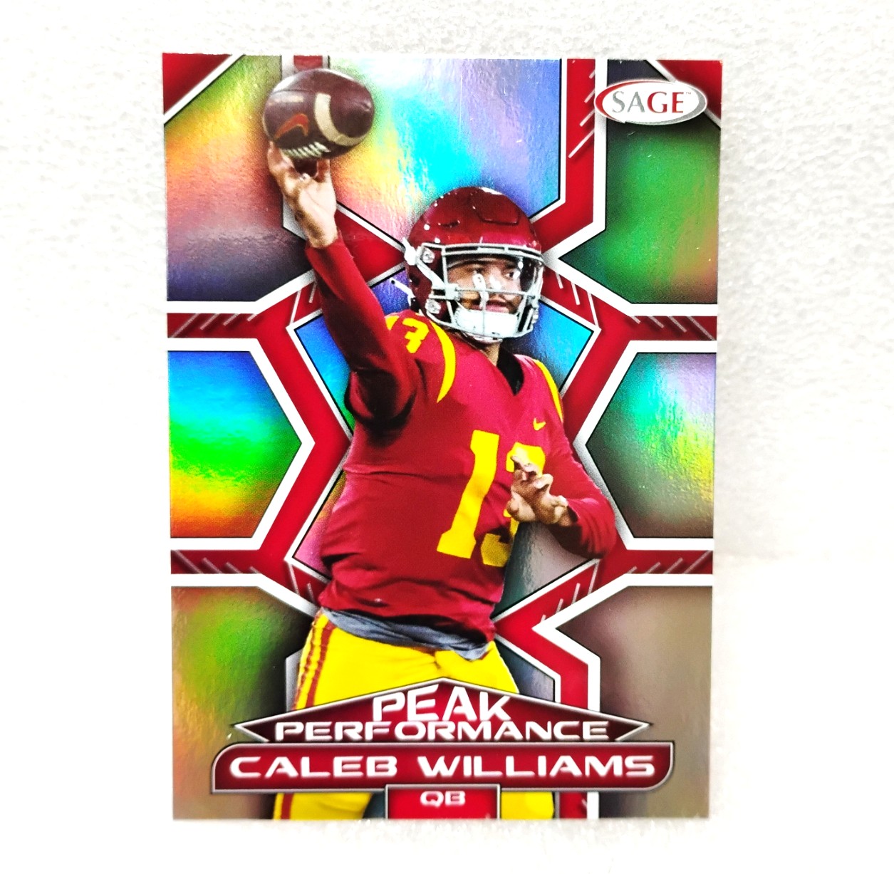 2024 SAGE Low Series Peak Performance Red Caleb Williams #PK-CW Rookie RC