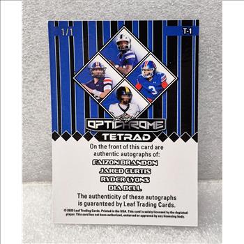 2025 Leaf OptiChrome Rainbow-Brandon/Curtis/Lyons/Bell Auto's 1/1 RC