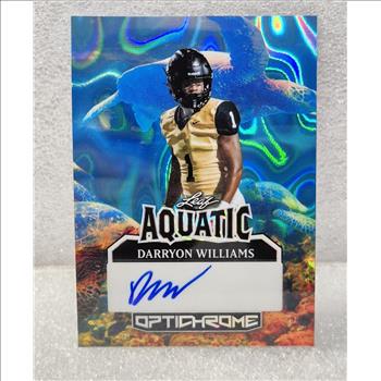 2025 Leaf Optichrome Aquatic Lava Turtle Darryon Williams Rookie Auto 1/1 #A-DW1