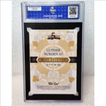 Luther Burden III 2024 Wild Card 5 Card Draw Red Rainbow Mirror 1/1 Bears ISA 9