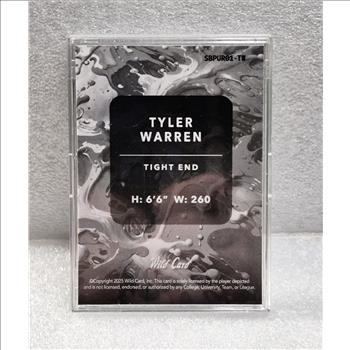 2025 Wild Card Splat Tyler Warren RC Purple Mojo 2/4 #SBPUR01-TW Colts