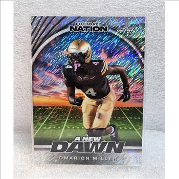 Omarion Miller 1/1 2025 Leaf Football Nation New Dawn Shimmer Sun Devils