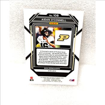 2023 Panini Prizm Draft Picks - Aidan O'Connell #108 Gold Ice Prizm (RC) Raiders