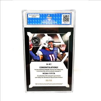 2024 Leaf Press Pass Premium Silver Auto 86/99 Noah Fifita #BA-NF2 Auto ISA 10