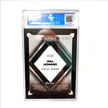 2024 Wild Card Auto Mania Will Howard PRC Autograph RC 3/5 ISA 10 Gem Mint