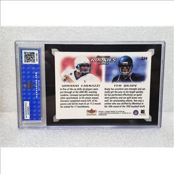 TOM BRADY 2000 SKYBOX DOMINION #234 ROOKIE RC ISA 10 GEM PATRIOTS NFL GOAT