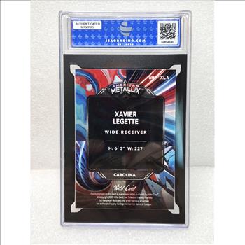 2023 Wild Card American Metallix Pro-Look Football 3/3 Xavier Legette Auto ISA 9