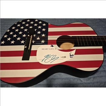 KENNY CHESNEY SIGNED CUSTOM ACOUSTIC GUITAR COUNTRY MUSIC ICON (JSA)