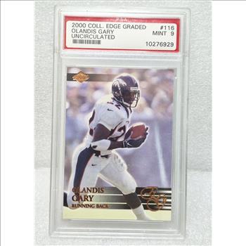 2000 Collector's Edge Graded Olandis Gary Uncirculated #116 PSA Graded 9 Mint