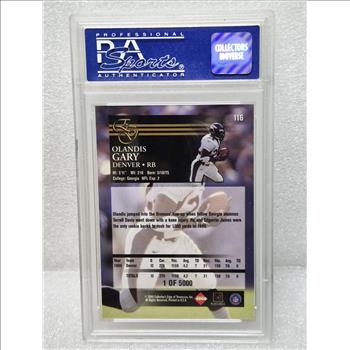 2000 Collector's Edge Graded Olandis Gary Uncirculated #116 PSA Graded 9 Mint