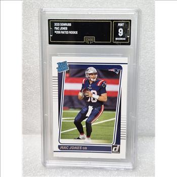 2021 Panini Donruss Rated Rookie Mac Jones #255 GMA 9 MINT RC