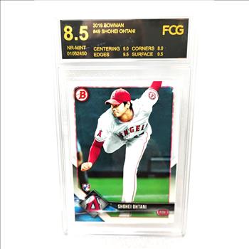 Shohei Ohtani Rookie Bowman Baseball Card Graded