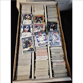 Large Box of Sports Cards Liquidation Sale