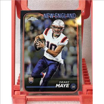 2024 Topps Chrome -  Drake Maye #203 Refractor (RC) Rookie.. Patriots