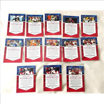 2021 Leaf Draft ALL-AMERICAN Lot Of 13 Football Cards Assorted Players