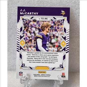 Panini Donruss The Elite Series J.J. McCarthy TES-JMC 2025 Vikings Football Card