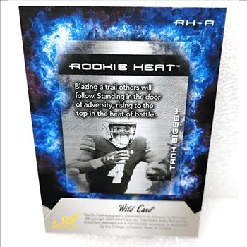 Tank Bigsby 2023 Wild Card Matte Rookie Heat On Card Auto 6/10