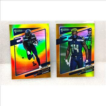2021 DONRUSS DK METCALF GOLD HOLO PRESS PROOF PREMIUM  Seahawks Base & Variation