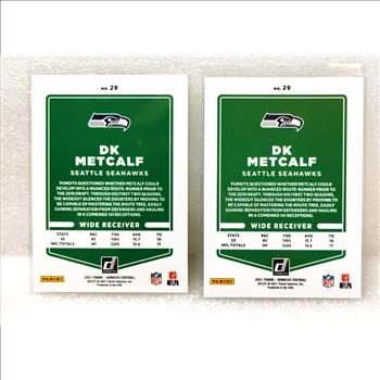 2021 DONRUSS DK METCALF GOLD HOLO PRESS PROOF PREMIUM  Seahawks Base & Variation