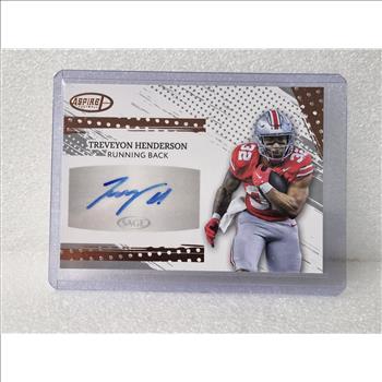 2025 Sage aspire Treveyon Henderson Auto Gold #ASP-TH2 New England Patriots